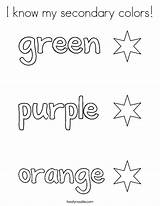 Colors Coloring Secondary Color Know Pages Worksheets Preschool Activities Noodle Twisty Kindergarten Kids Twistynoodle Red Orange Purple Stars Green Built sketch template