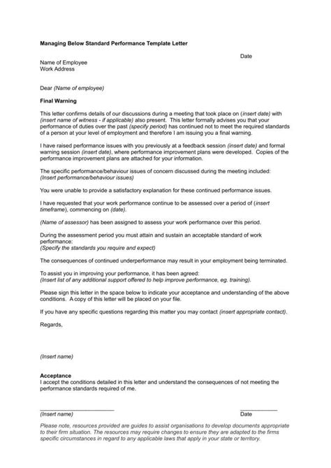 employee bad attitude warning letter  letter template collection