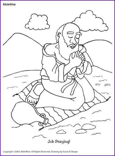 coloring pages  job   bible coloring