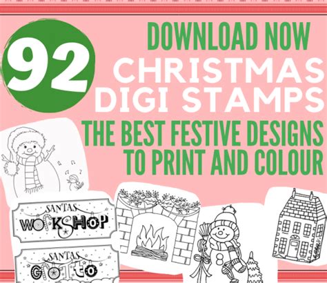 christmas digi stamps   downloads  card making downloads