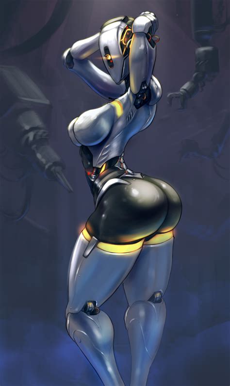 rule 34 ass big breasts breasts cleavage cutesexyrobutts female female only glados large