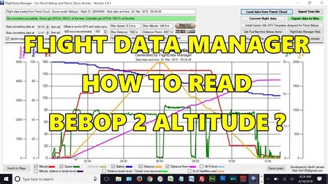 flight data manager   read bebop  altitude youtube