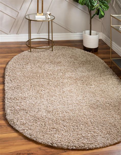 taupe    solid shag oval rug rugscom