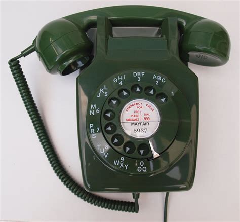 dark green gpo        vintage telephone phone telephone