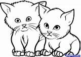 Coloring Kitten Kittens Cat Cute Tabby Easy Pages Drawing Draw Baby Drawings Newborn Adult Getdrawings Face Clipartmag Popular sketch template