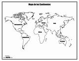 Mapamundi Continentes Planisferio Mundi Dibujo Mapas Paraimprimir Continente Oceanos Continents Oceania Contientes Politico Geografia Paises Océanos Visitar Existen Tierra sketch template