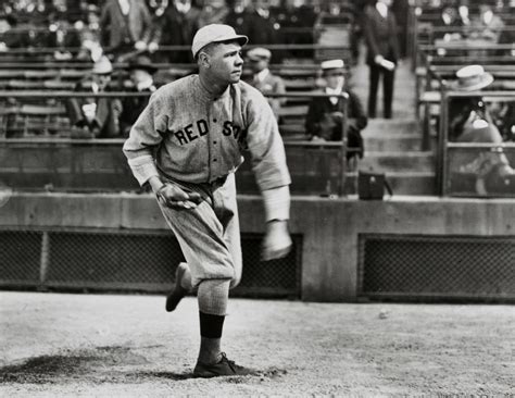 babe ruth pitching for boston circa 1915 r oldschoolcool