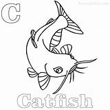 Catfish Redtail sketch template