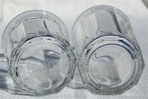 French Glass Jelly Jars Vintage Luminarc Working Glasses