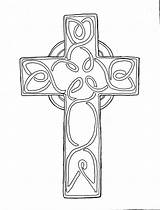 Cross Wooden Coloring Holy Template sketch template