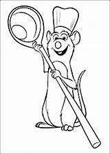 Ratatouille Coloring Pages Chef Famous Getcolorings Getdrawings sketch template