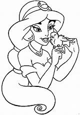 Coloring Pages Cute Princess Disney Easy Jasmine Printable Kids Princesses Sketch Tattoo Aladdin Print Girls Gif Sheets Colouring Simple Drawings sketch template