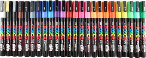 posca paint markers  colors set fine point pcm japanese stationery