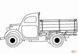 Coloring Truck Pages Classic Printable Trucks Supercoloring Drawing sketch template