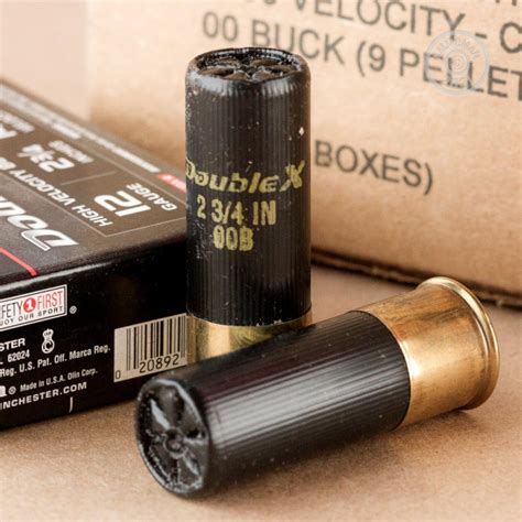 12 Gauge Ammo At Winchester Double X 2 3 4 00 Buck Shot