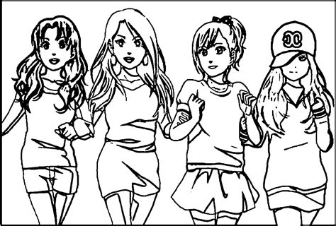 friends  coloring pages