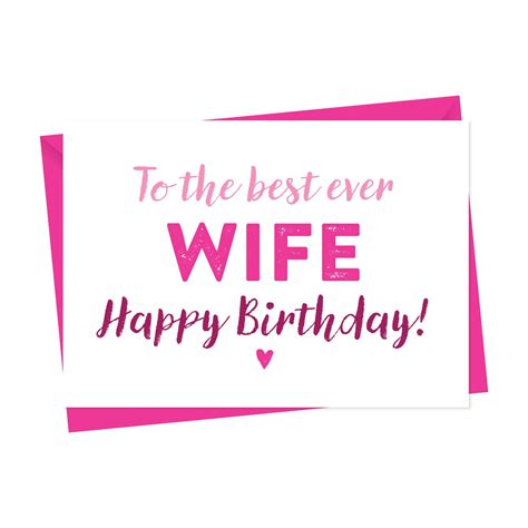 Birthday Card For Wife Birthday Card A Is For Alphabet