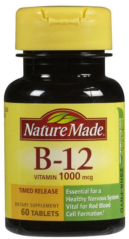 Nature Made Vitamin B12 1 000 Mcg Timed Release Tabs 60 Ct – Lifeirl