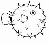 Peixe Puffer Porcupine Pufferfish Peixes Colorear Peces Desenho Clipartbest Globefish Kidsplaycolor Vara Anzol Clipartmag Escolha sketch template