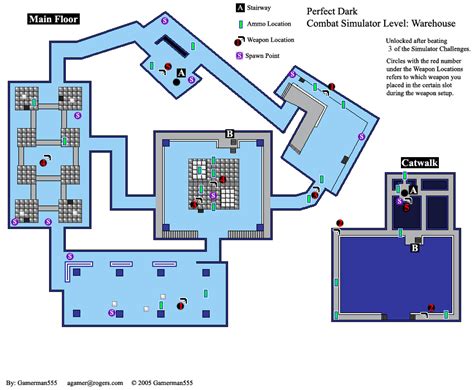 perfect dark warehouse map gif  gamerman neoseeker walkthroughs