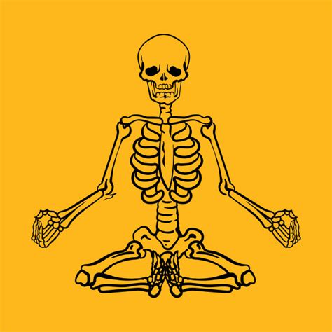 halloween meditating skeleton shirt funny freaky yoga skeleton yoga
