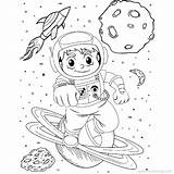 Astronaut Xcolorings 1280px sketch template