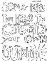 Coloring Pages Positive Quotes Inspirational Quote sketch template