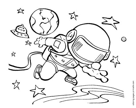space coloring page coloring home