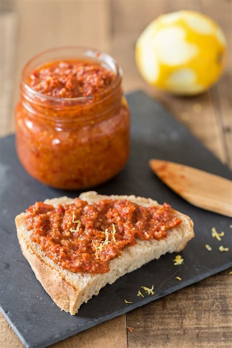 vegan sun dried tomato pesto with capers and lemon zest
