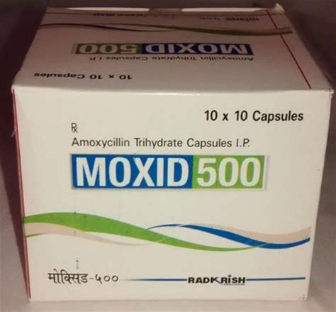 Moxid 500 Amoxicillin Trihydrate Capsule At Best Price In Agra