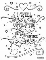 Coloring Adult Pages Valentine Printable Will Adults Valentines Forever Book Bring Inner Child Print Quote Makeitgrateful Words After Until Pdf sketch template