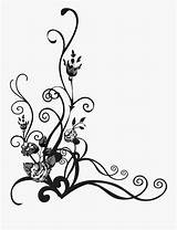 Flourish Flower Vector Floral Clipart Flourishes Clipartkey sketch template