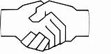 Handshake Hands Shaking Shake Hand Clipart Simple Cartoon Outline Drawing Clip Vector Drawings Cliparts Royalty Large Clipartbest Library Clker Dragonartz sketch template
