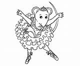 Coloring Ballerina Angelina Pages Print Getdrawings Drawing sketch template
