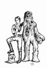 Coloring Han Chewbacca Pages Wars Chewie Solo Star Jabba Hutt Drawing Color Printable Deviantart Colouring Book Drawings Kids Mountains Luke sketch template