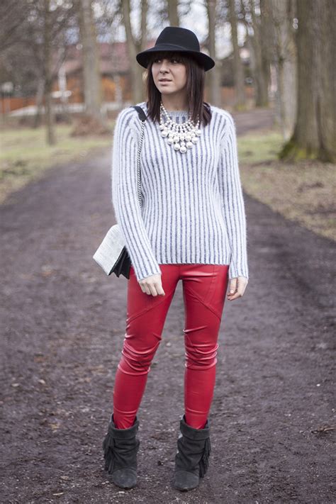 outfit rote lederhose and isabel marant boots life und style blog aus