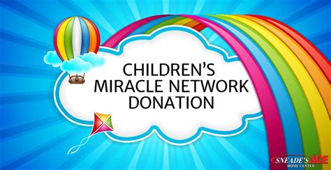 childrens miracle network donation facebook image sneades ace home