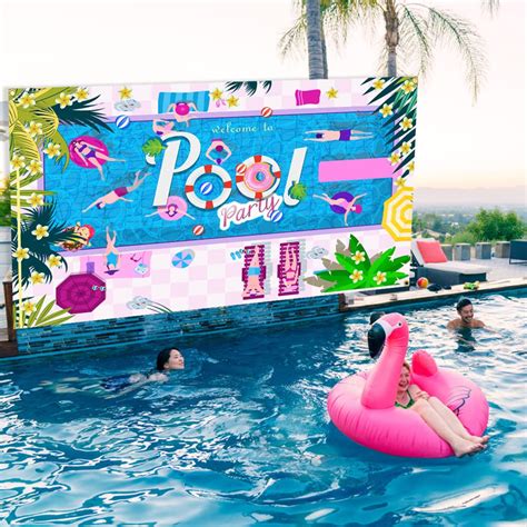Buy Pool Party Backdrop Banner Large 71x45 Summer Pool Birthday