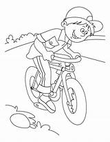 Bicycle Riding Mewarnai Bermain Sepeda Bicycling sketch template