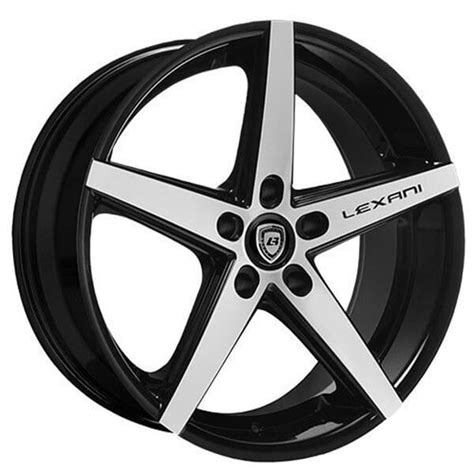 lexani wheels   black machined rims lx