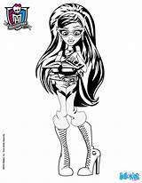 Ghoulia Coloring Yelps Pages Hellokids Monster High Student Color Print Dolls Sheets Girls Printable Monsterhigh sketch template