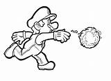 Galaxy Mario Coloring Pages Super Getdrawings sketch template