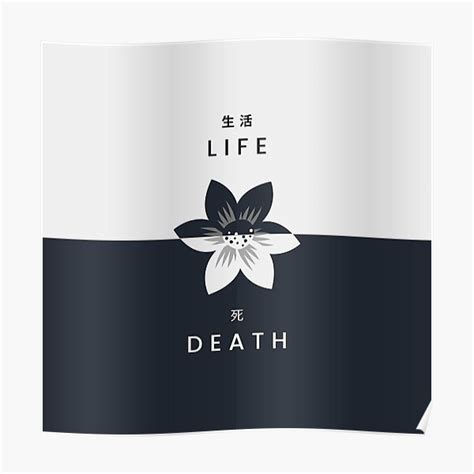 life death poster  sale  theminimalmint redbubble