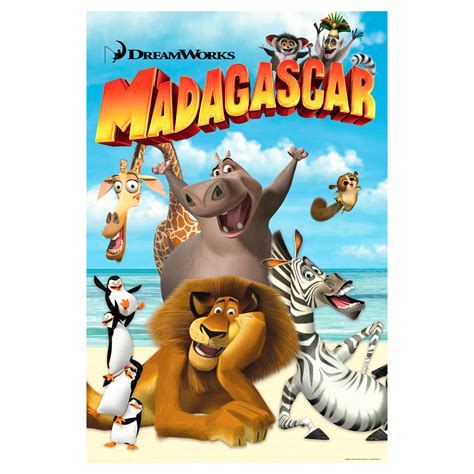Madagascar Movie Poster Mural Officially Licensed Nbc Universal Rem