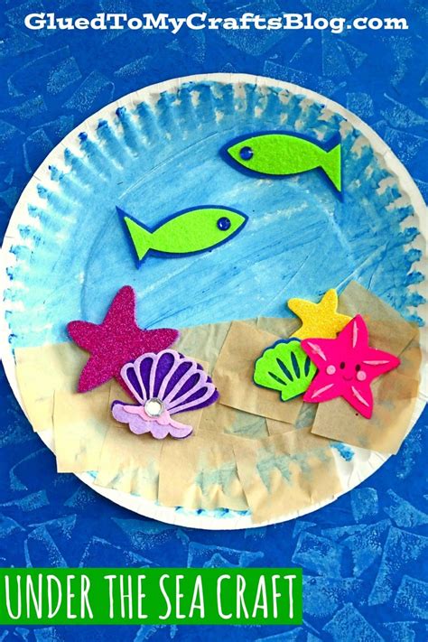 paper plate   sea craft idea  summer