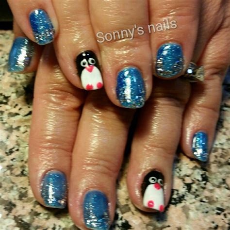 penguin nails penguin nails nails nail art