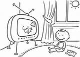 Tv Watching Clipart Child Room Drawing Boy His Stock Family Clip Television Cliparts Dreamstime Library Vector Illustrations Getdrawings Illustration Clipground sketch template