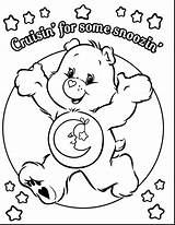 Coloring Sleeping Bear Pages Caring Color Printable Getcolorings Care Easy sketch template