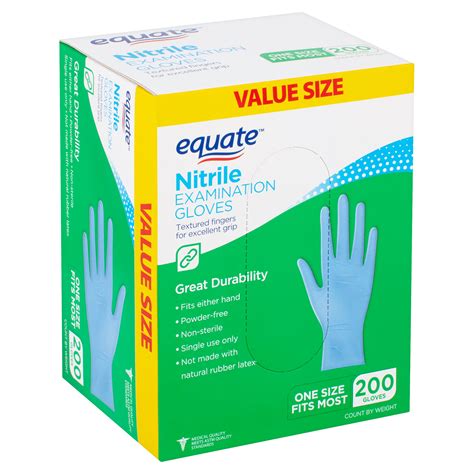 equate nitrile examination gloves  size  count brickseek