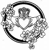 Claddagh Tattoo Ring Tattoos Celtic Irish Symbol Symbols Loyalty Friendship Designs Wedding Drawing Claddaugh Tribal Flowers Clipart Knot Represents Heart sketch template